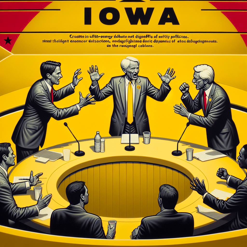 Republicans hold the 5th presidential debate in Iowa with top candidates Nikki Haley, Ron DeSantis, and Donald Trump. Haley vows to defeat Trump "fair and square" despite criticizing his character.