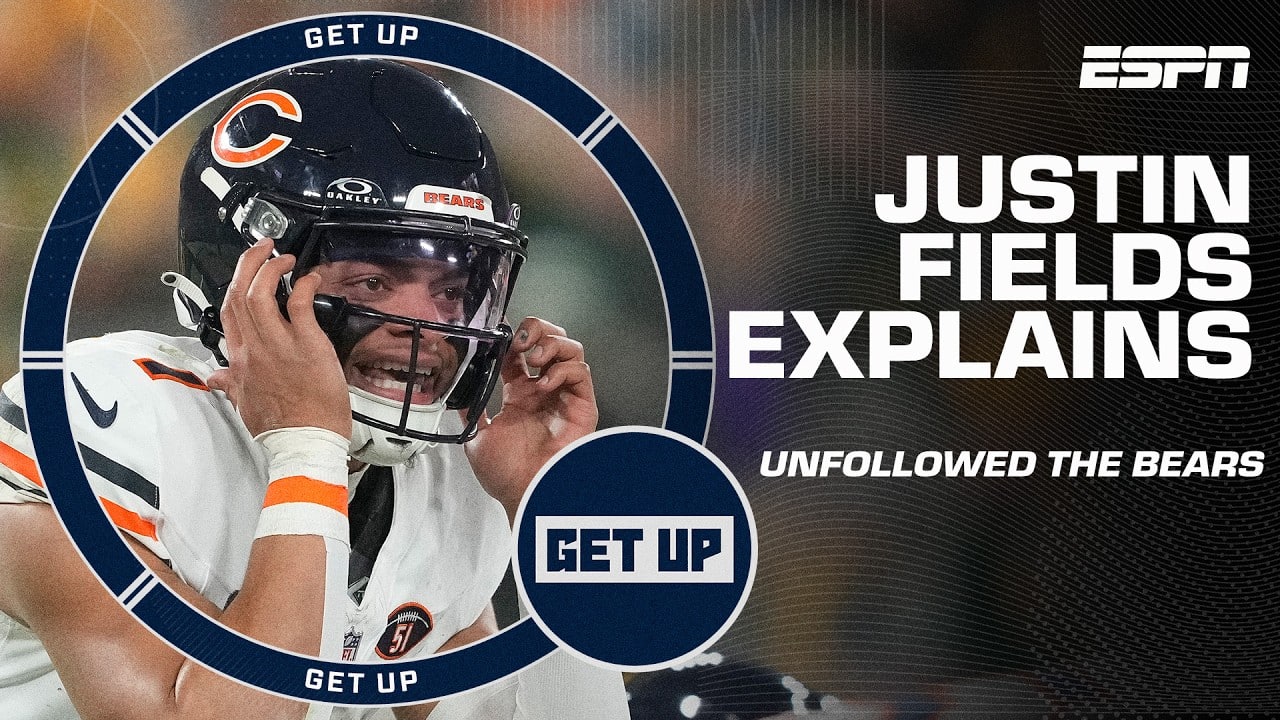 “Justin Fields Opens Up About Unfollowing Bears on Instagram | The Truth Revealed on Get Up”