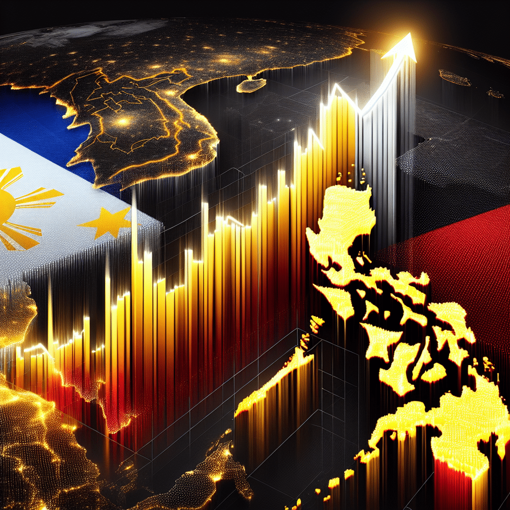 Philippine Stock Exchange index surges ahead of policy meeting, signaling a positive outlook. Potential pullback and market correction anticipated amid profit-taking. Market resilience seen despite global economic concerns.