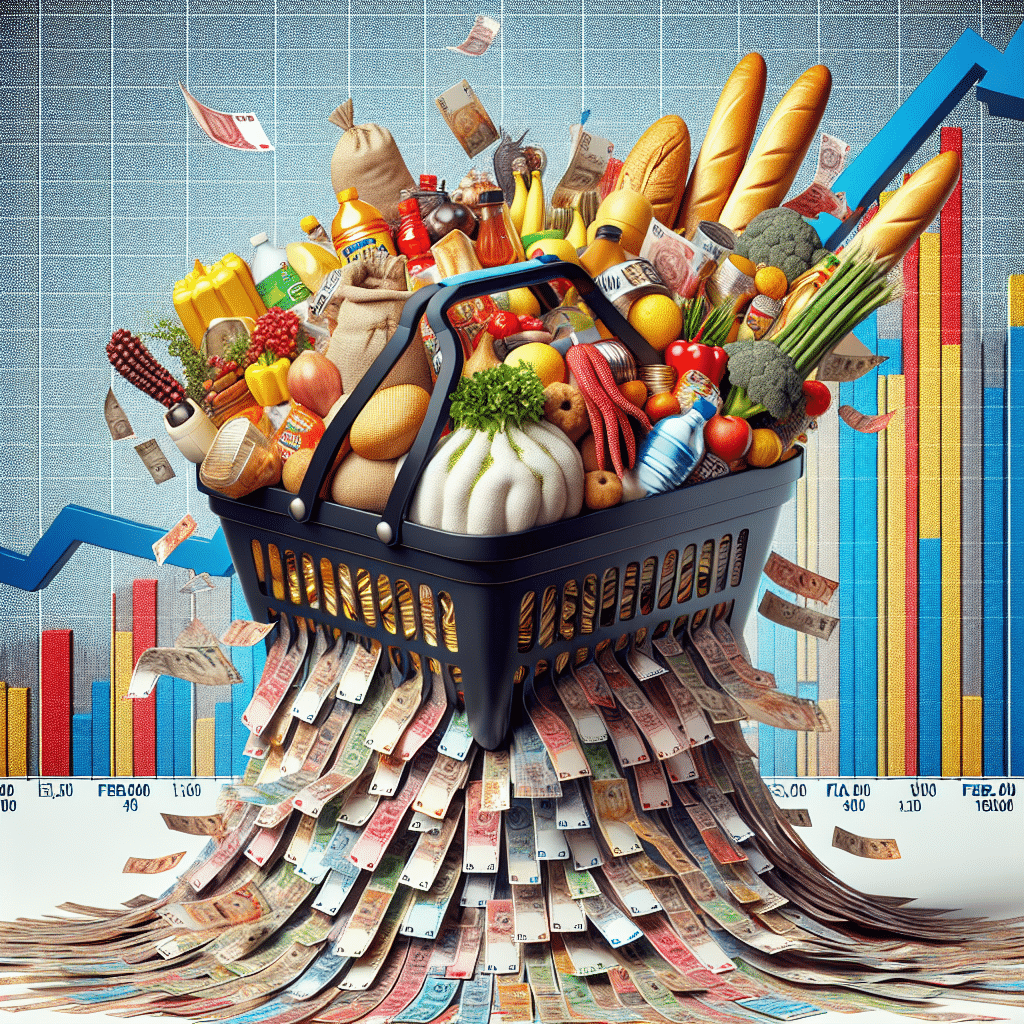 India's February inflation surge led by food prices, challenging the 4% target. Industrial production report key for economic outlook.