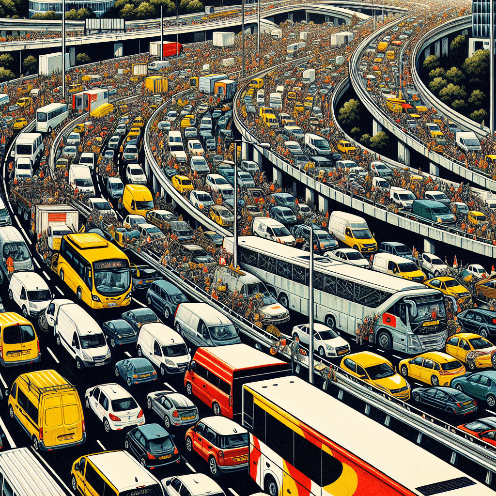 M25 shutdown in historic daytime closure for roadworks and bridge demolition leads to major traffic congestion, inconveniencing drivers on diversion routes through Surrey towns.