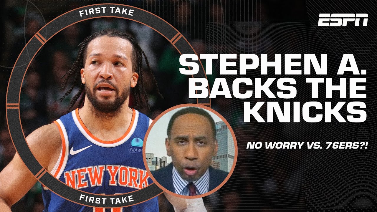 “Stephen A. Exudes Confidence for Knicks in Upcoming 76ers Series | First Take Analysis”