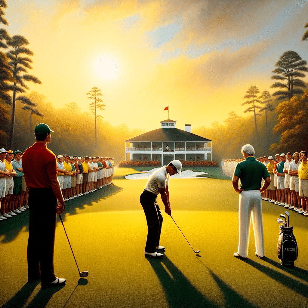 Star-studded groups and legendary golfers including Jack Nicklaus kick off the delayed 2024 Masters Tournament at Augusta National with thunderstorm drama.